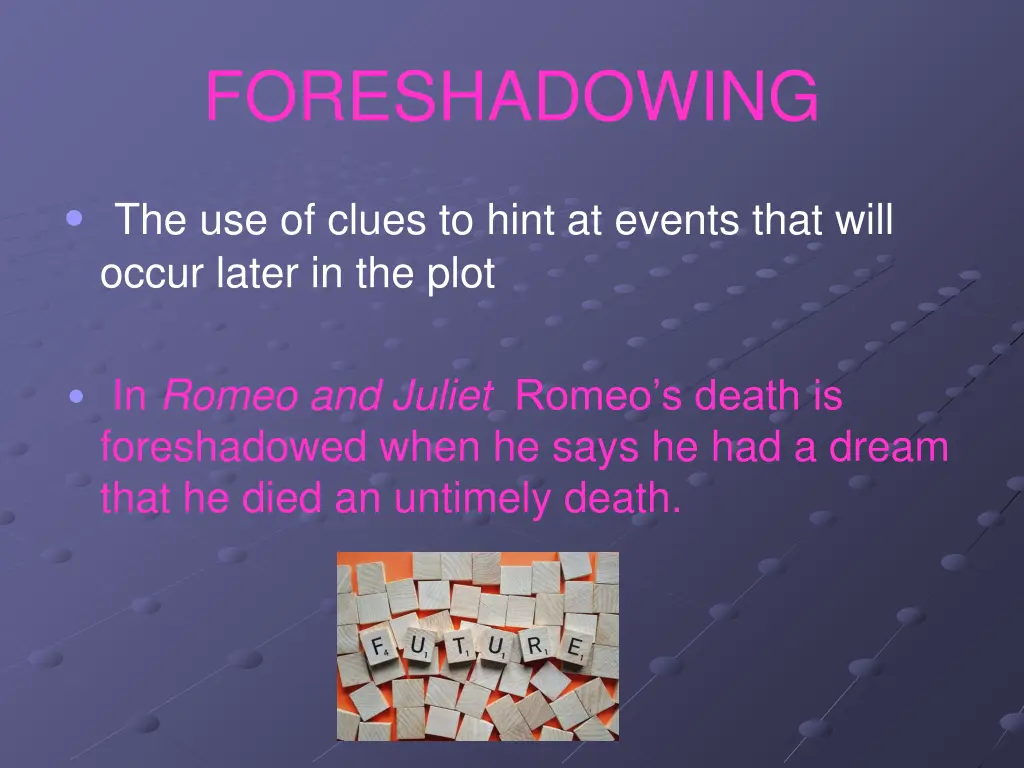 foreshadowing
