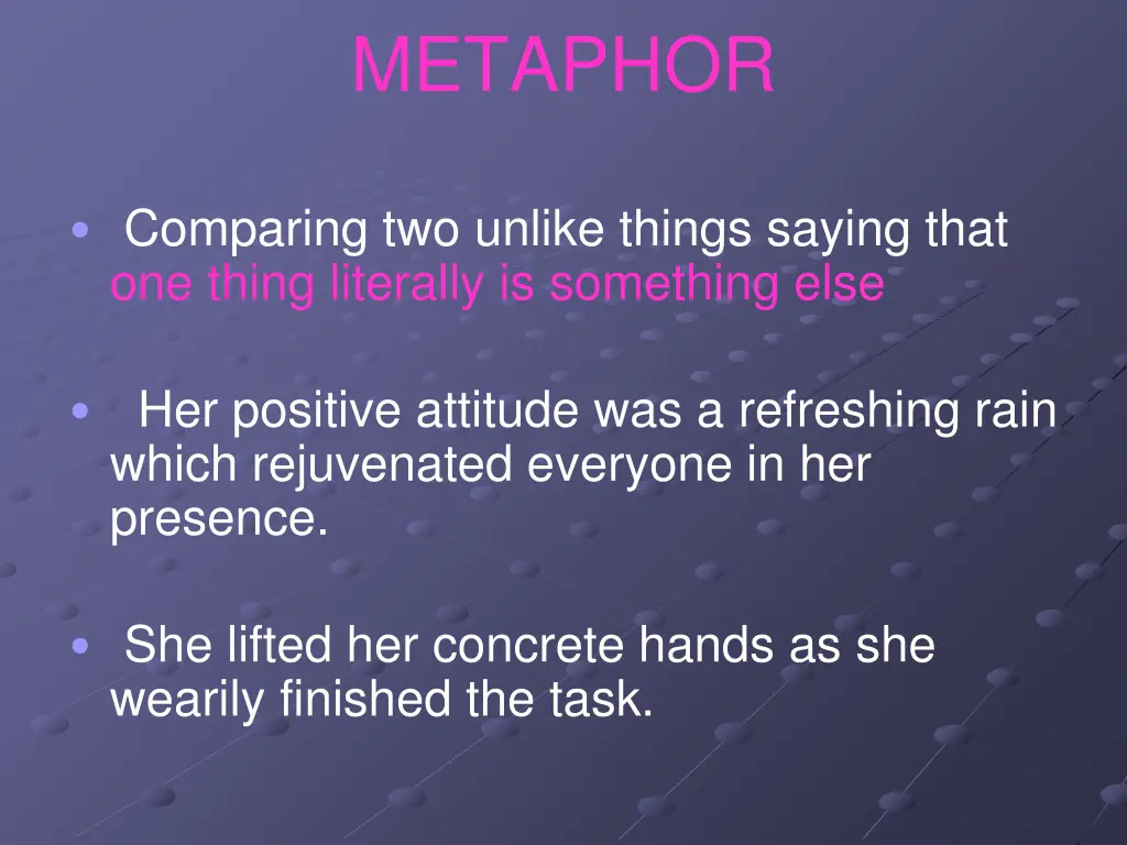 metaphor