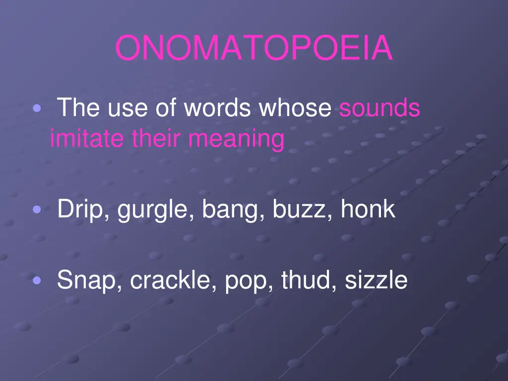 onomatopoeia