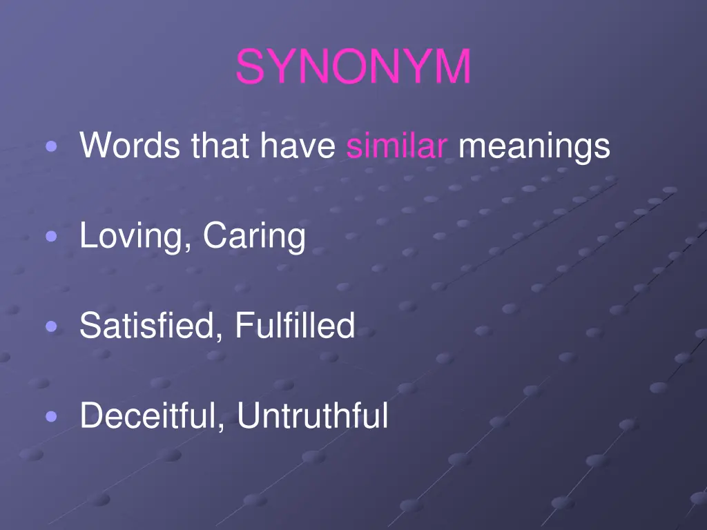 synonym