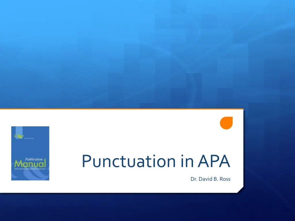 punctuation in apa