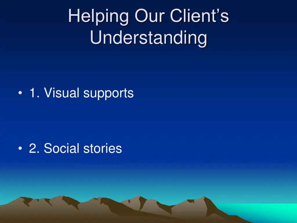 helping our client s understanding