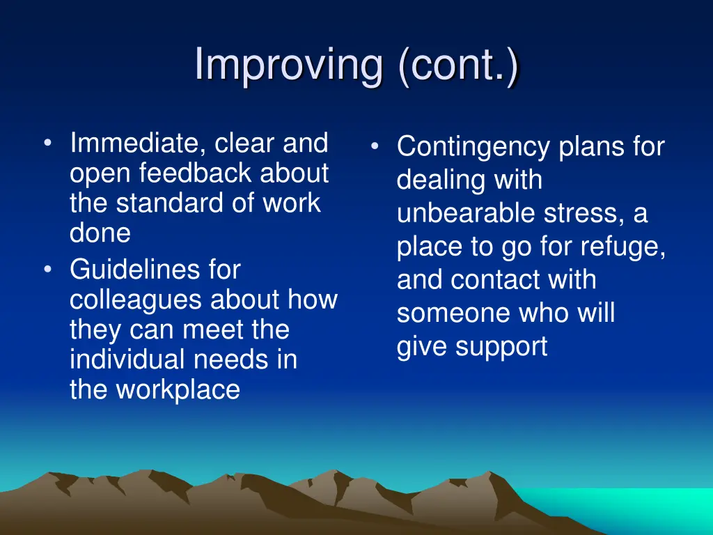 improving cont 1
