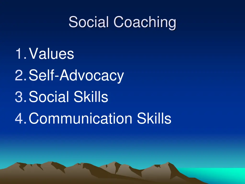 social coaching