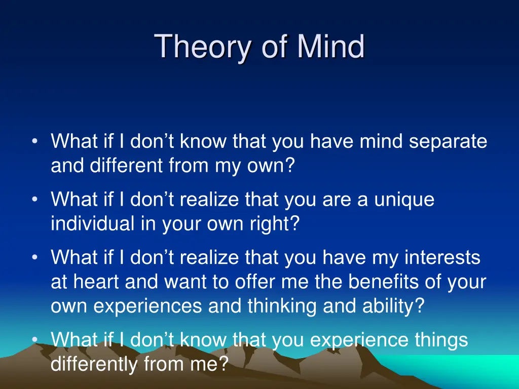 theory of mind