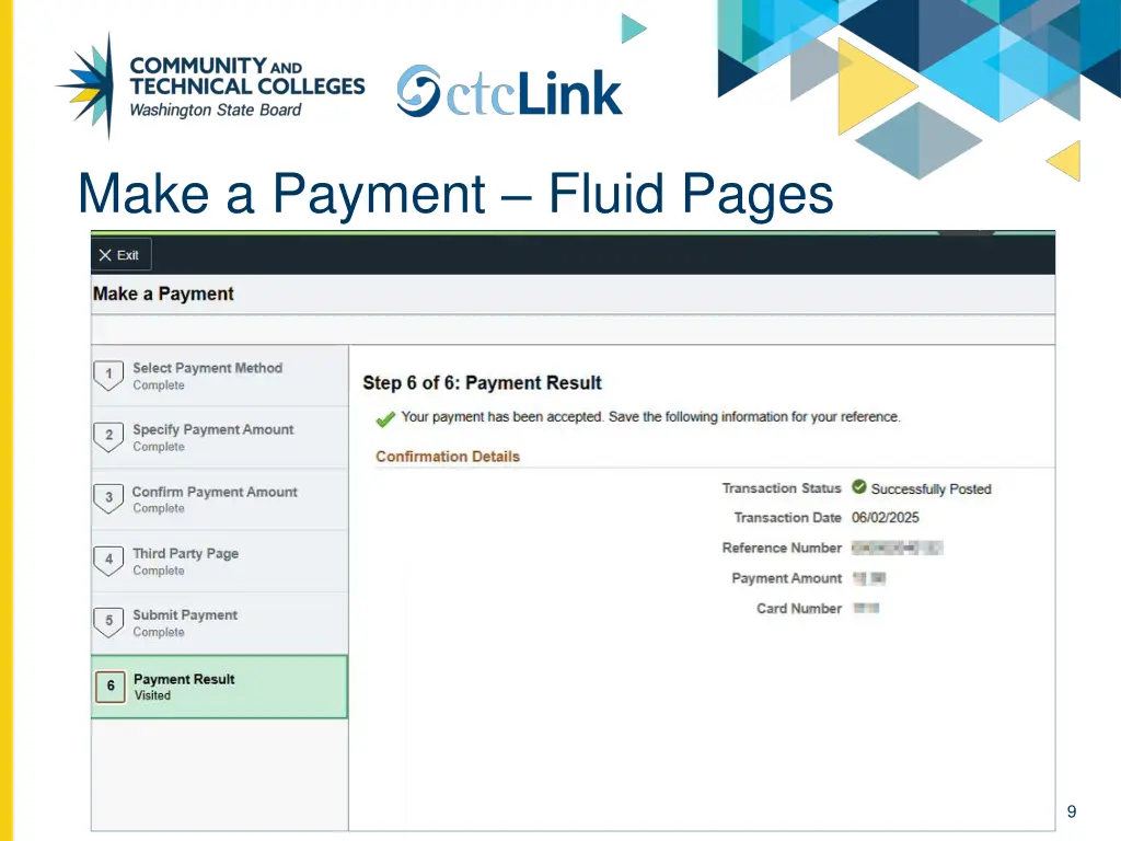 make a payment fluid pages