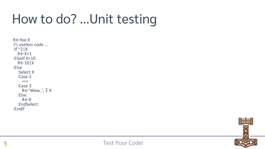 how to do unit testing