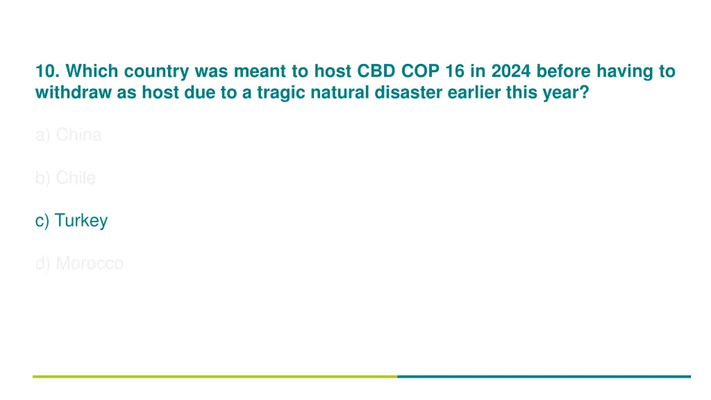 10 which country was meant to host 1