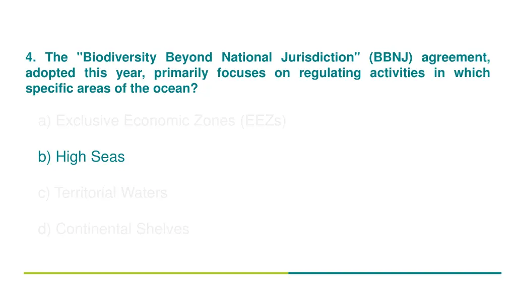 4 the biodiversity beyond national jurisdiction 1
