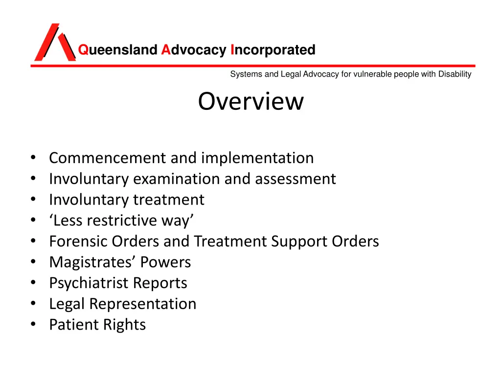 queensland advocacy incorporated 1