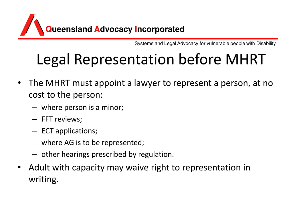 queensland advocacy incorporated 10