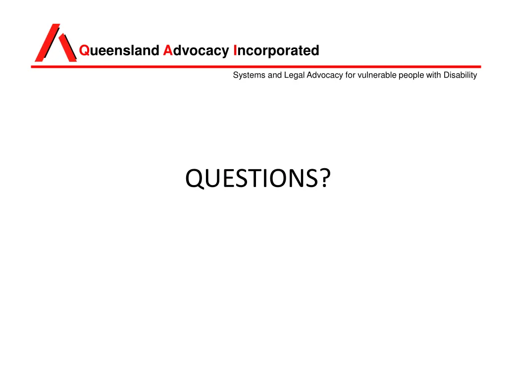queensland advocacy incorporated 14