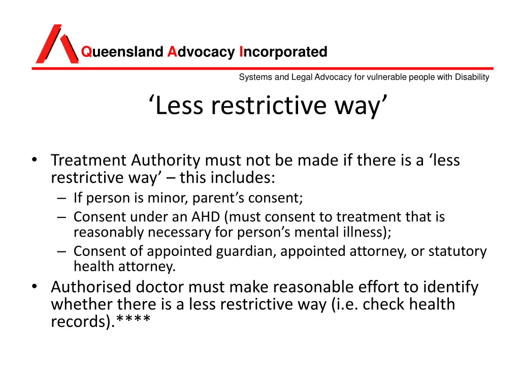 queensland advocacy incorporated 5