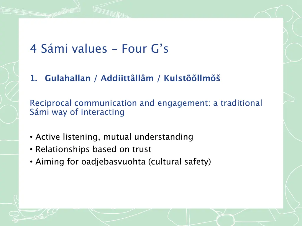 4 s mi values four g s