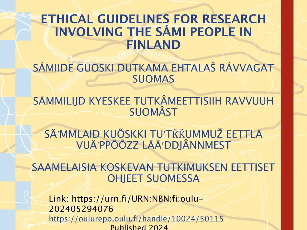 ethical guidelines for research involving