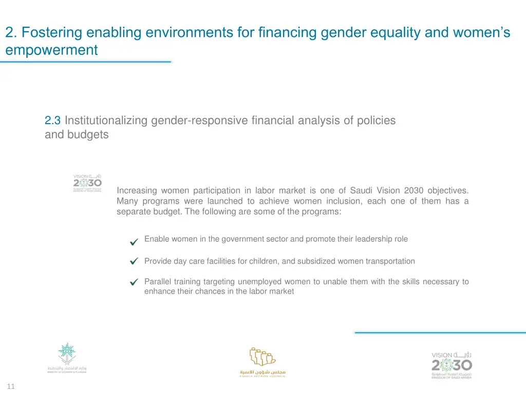 2 fostering enabling environments for financing 2