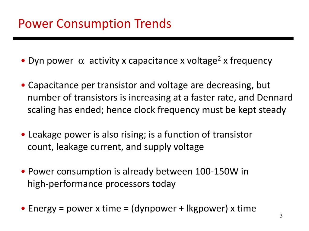 power consumption trends