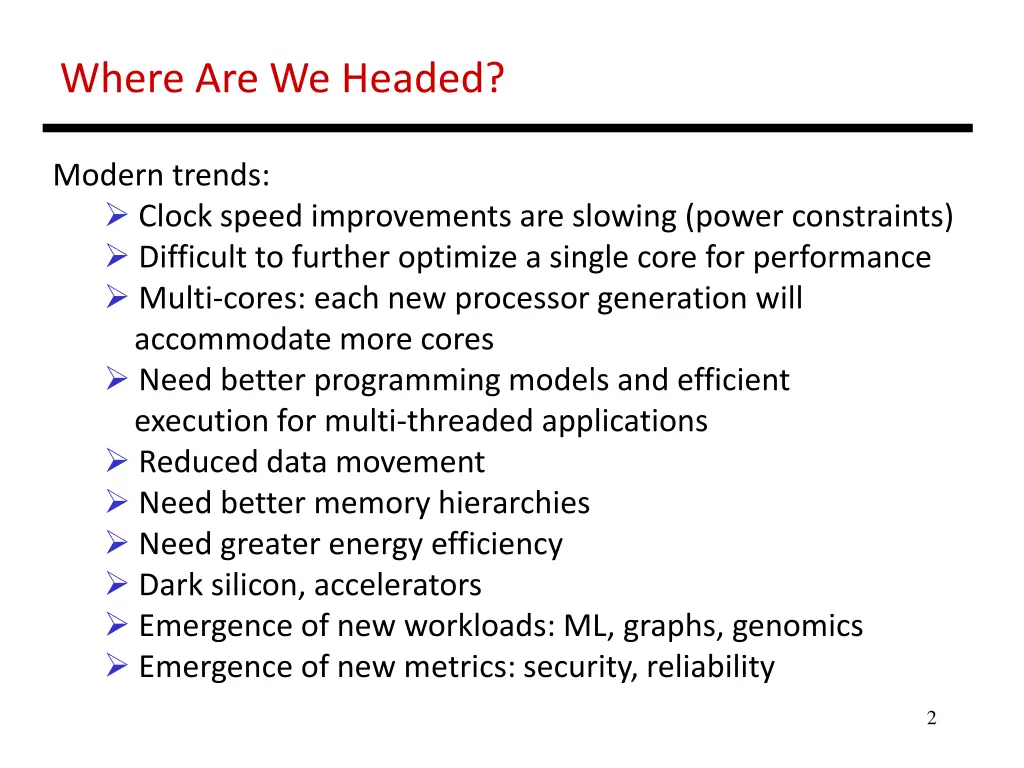 where are we headed