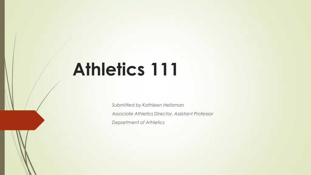 athletics 111