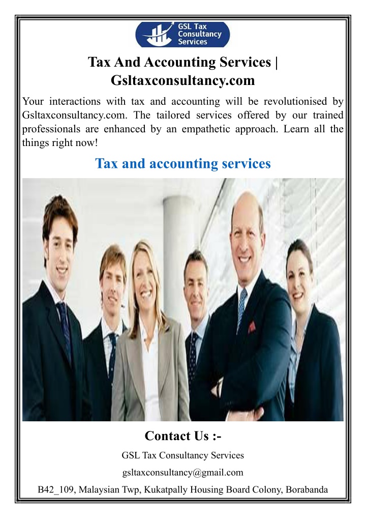tax and accounting services gsltaxconsultancy com