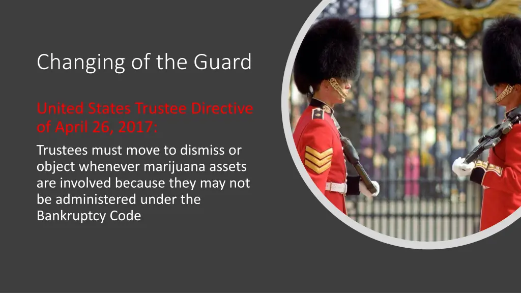 changing of the guard