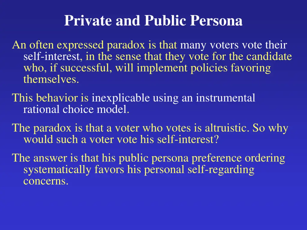 private and public persona