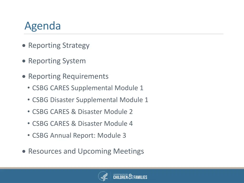 agenda