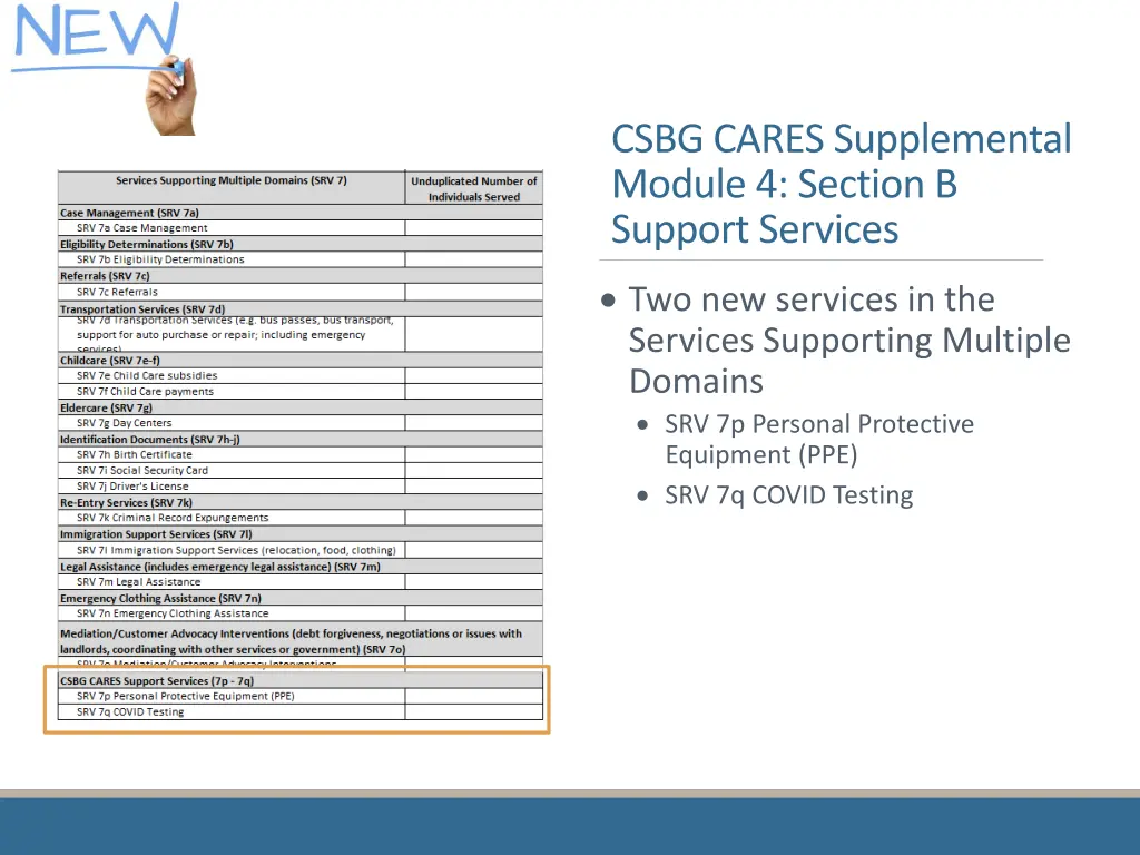 csbg cares supplemental module 4 section