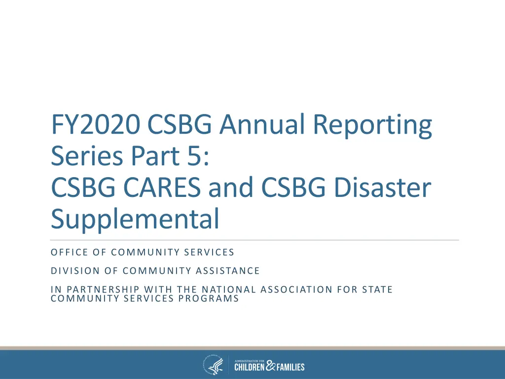 fy2020 csbg annual reporting series part 5 csbg