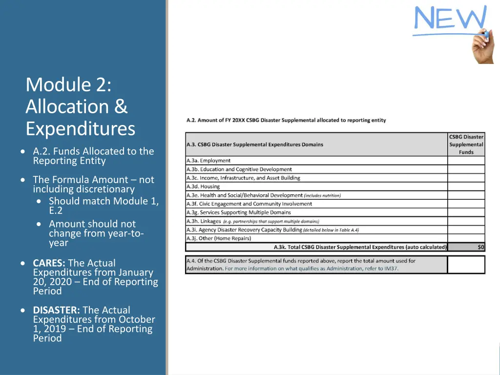module 2 allocation expenditures a 2 funds