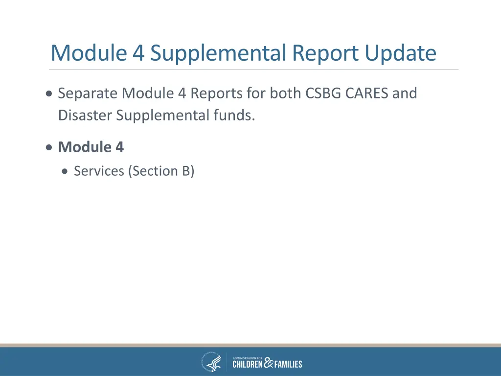 module 4 supplemental report update