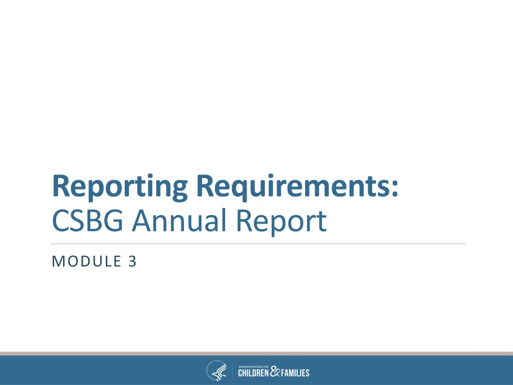 reporting requirements csbg annual report