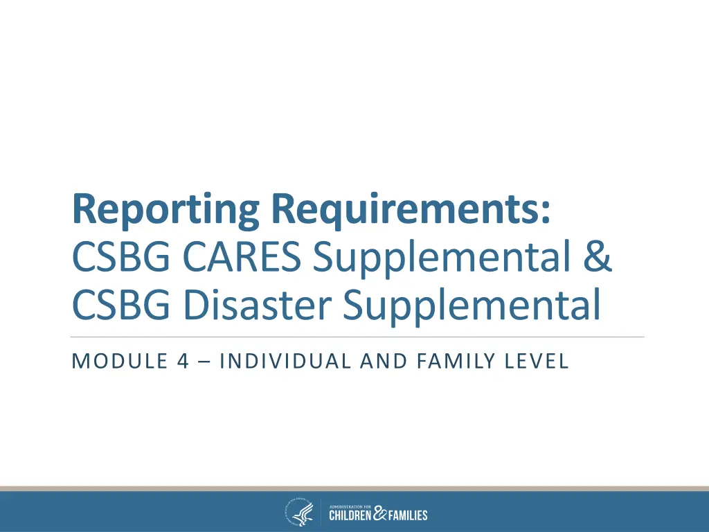 reporting requirements csbg cares supplemental 2