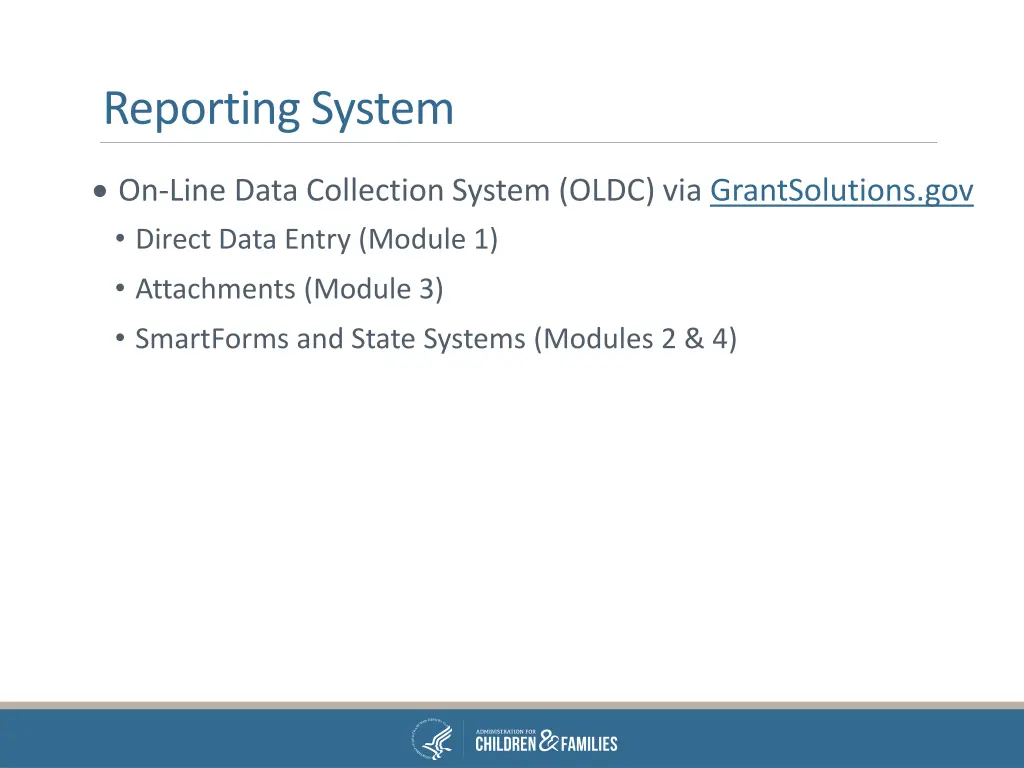 reporting system