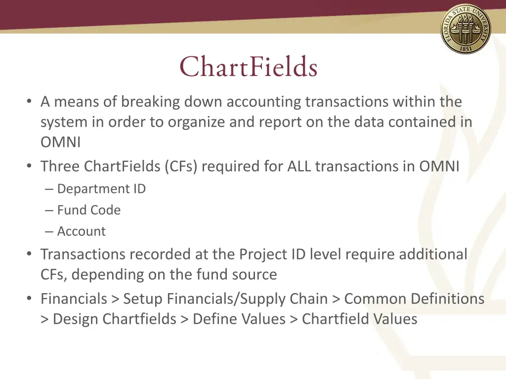a means of breaking down accounting transactions