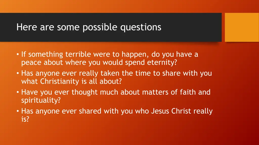 here are some possible questions 2