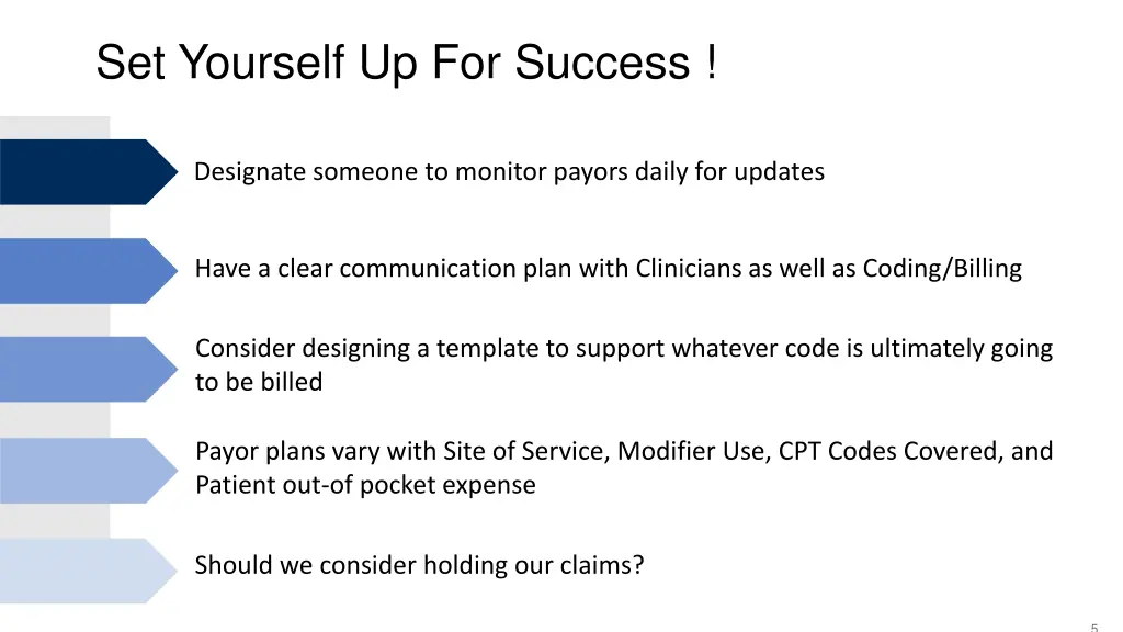set yourself up for success