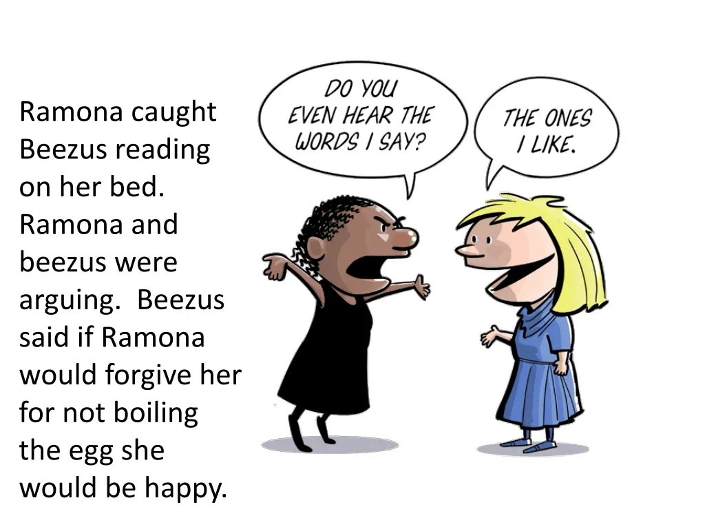 ramona caught beezus reading on her bed ramona