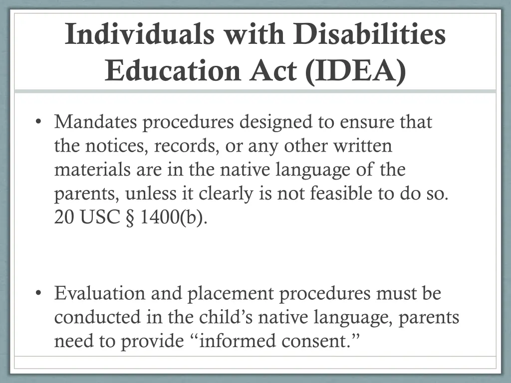 individuals with disabilities education act idea 2