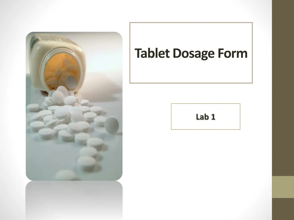 tablet dosage form