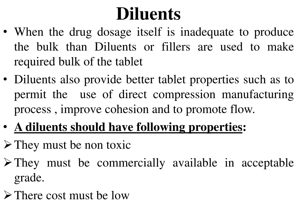 diluents