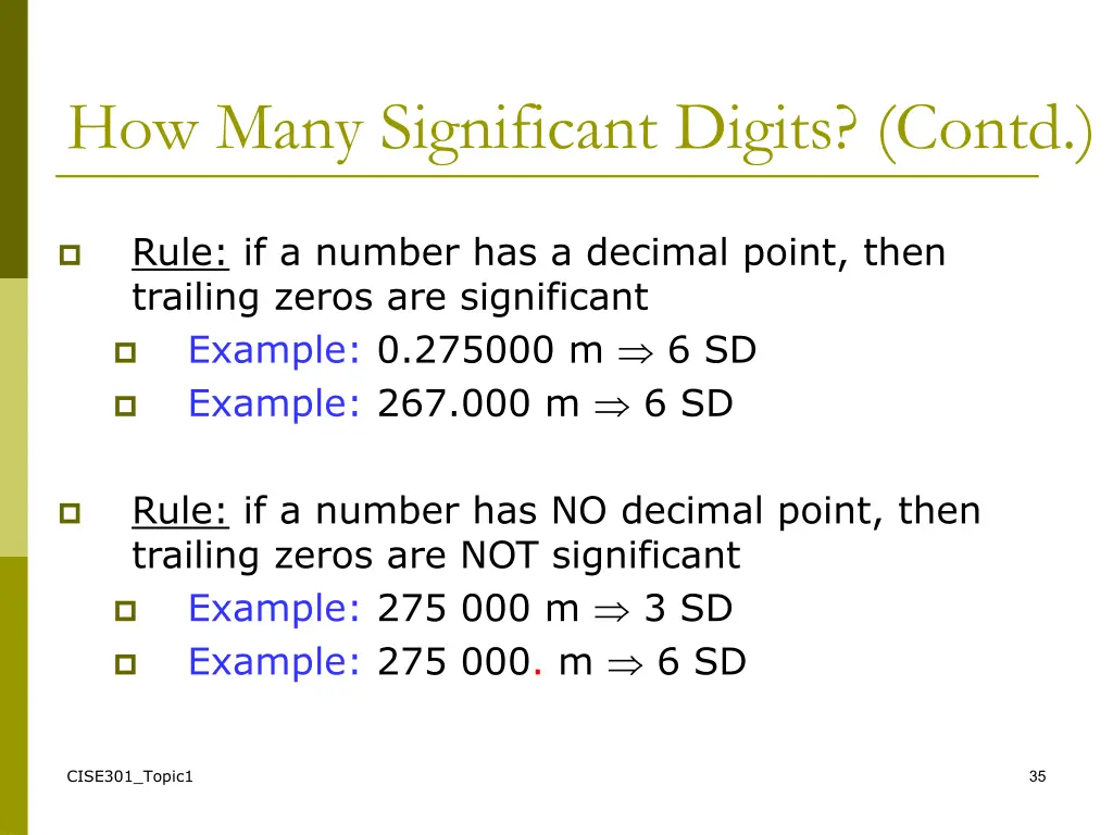 how many significant digits contd 1
