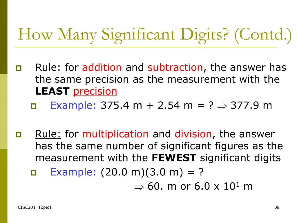 how many significant digits contd 2