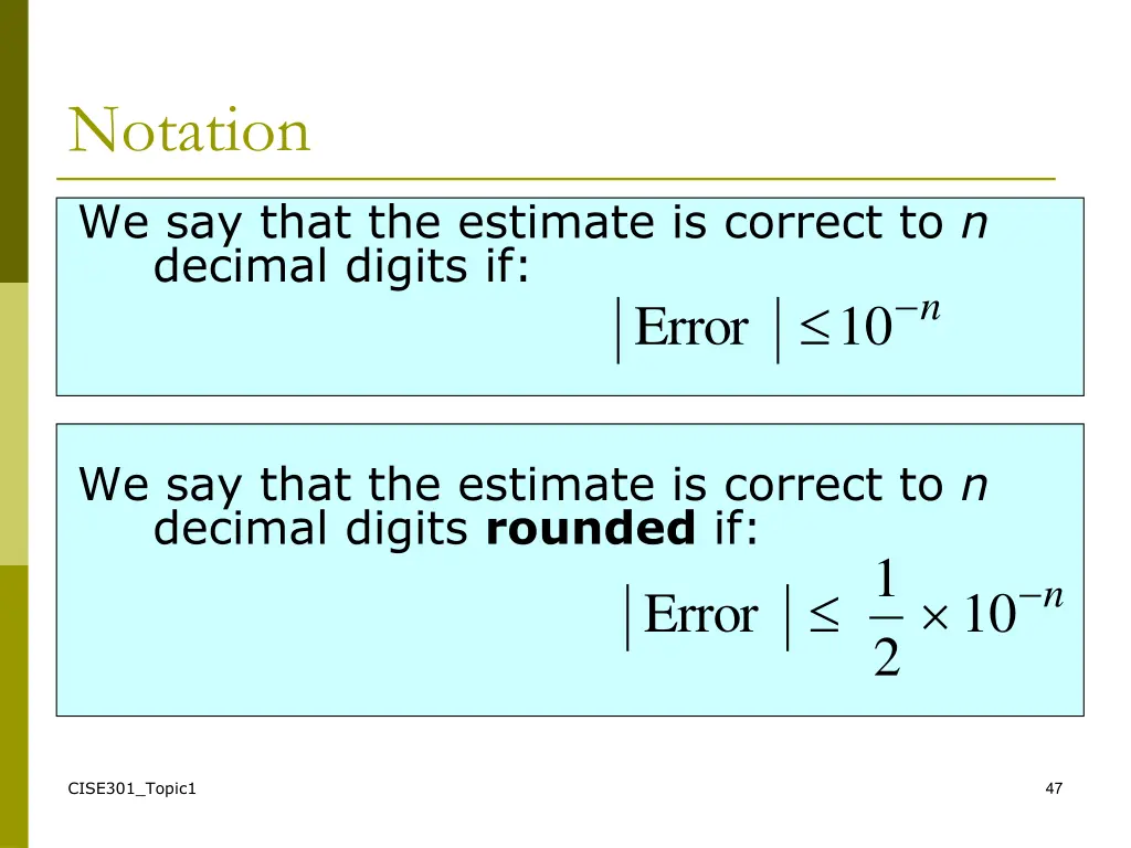 notation