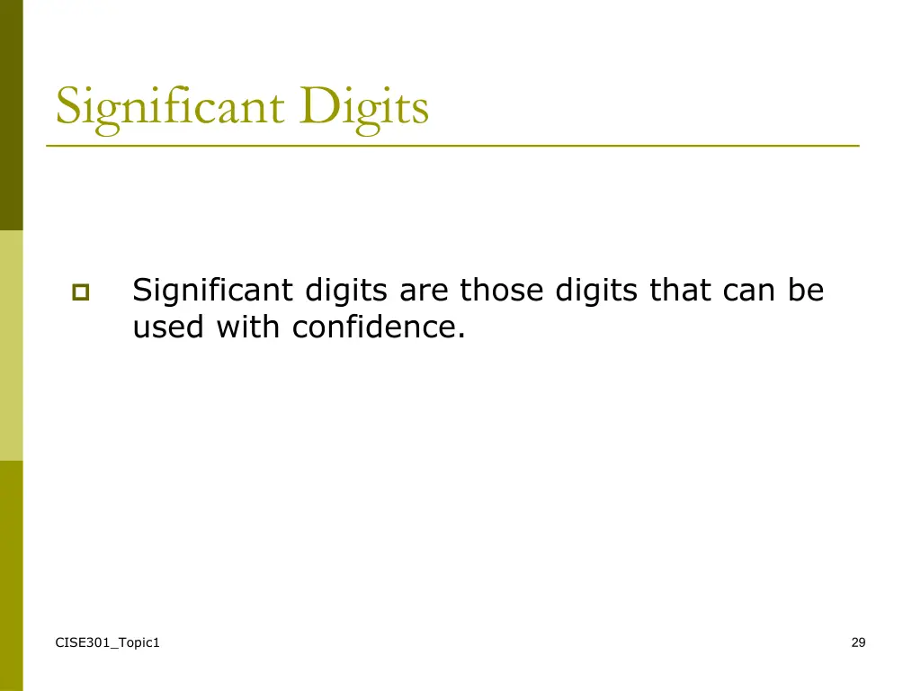 significant digits