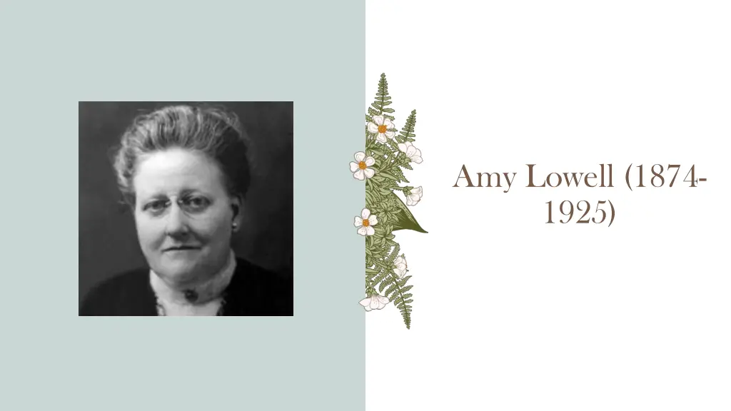 amy lowell 1874 1925