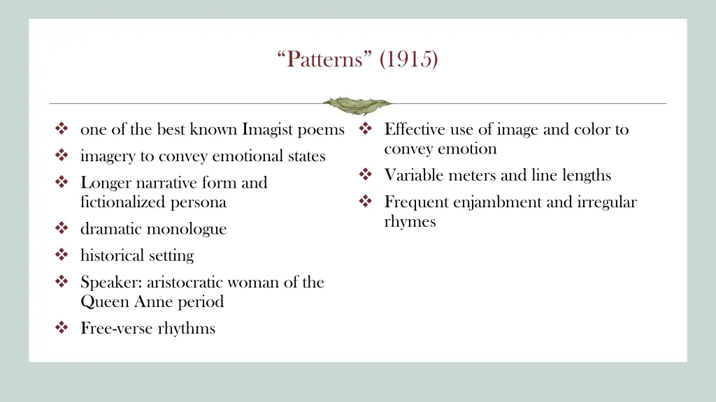 patterns 1915