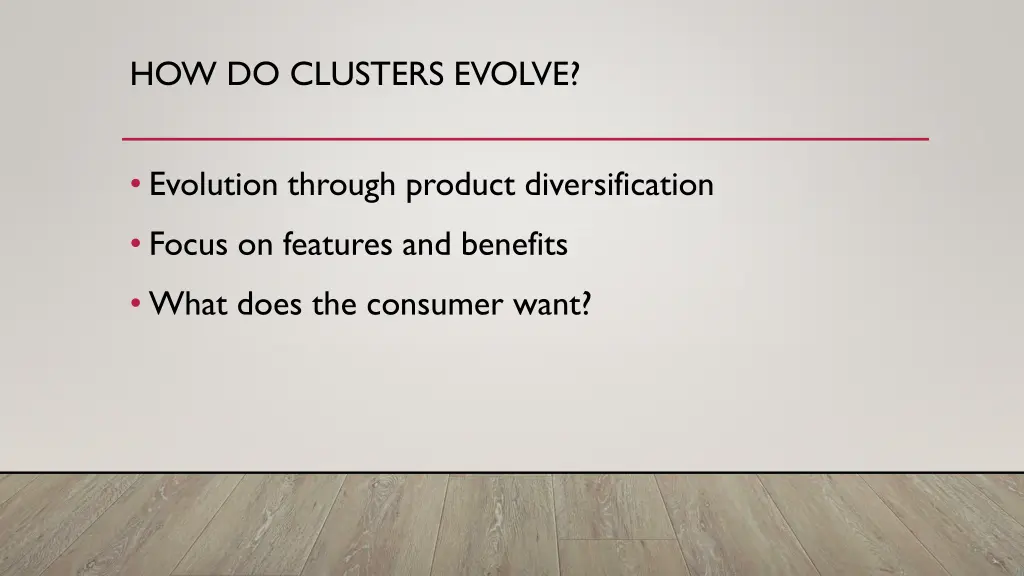 how do clusters evolve