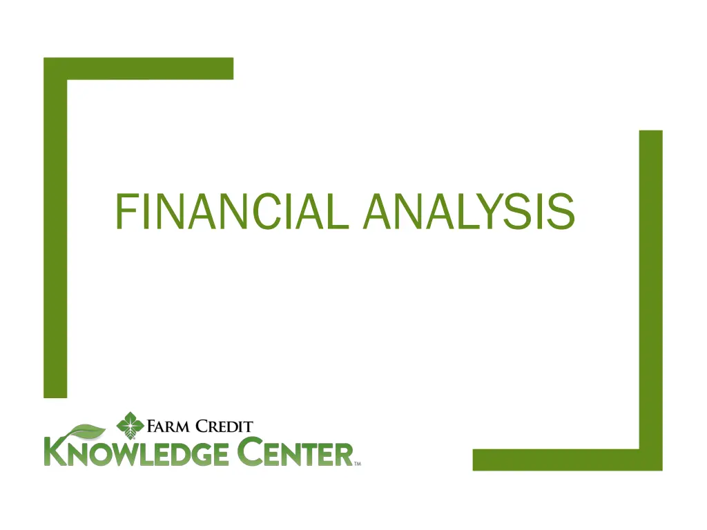 financial analysis