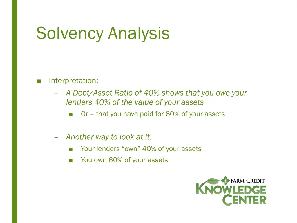 solvency analysis 1